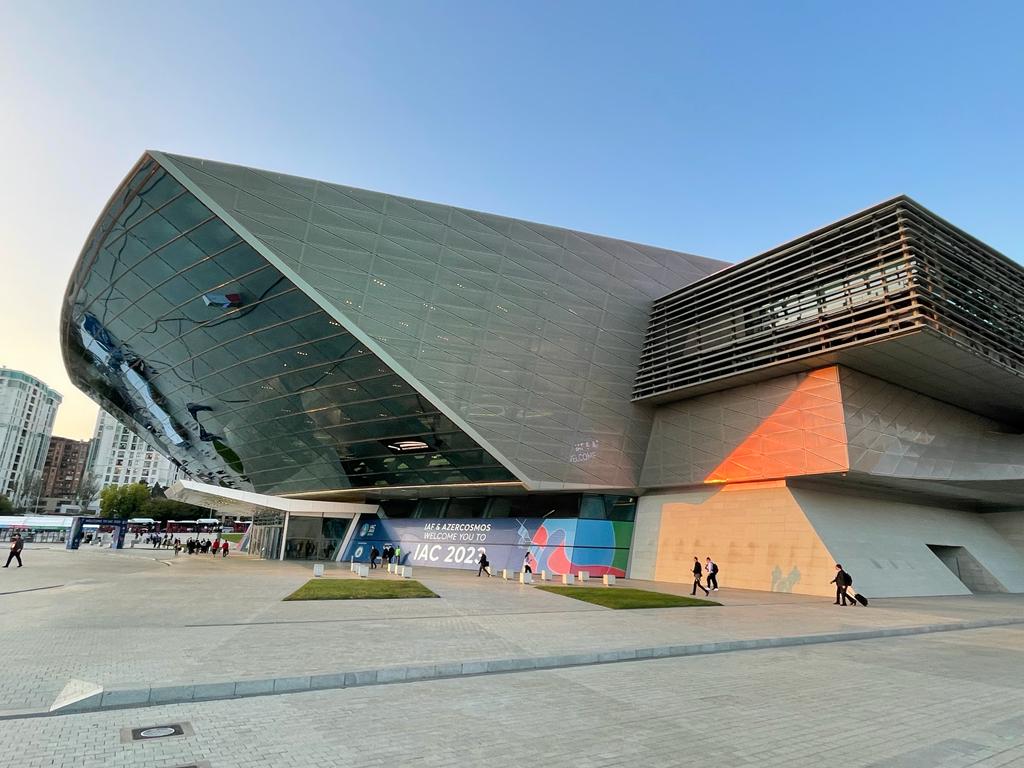 Image of the Baku Convention Centre hosting the IAC 2023